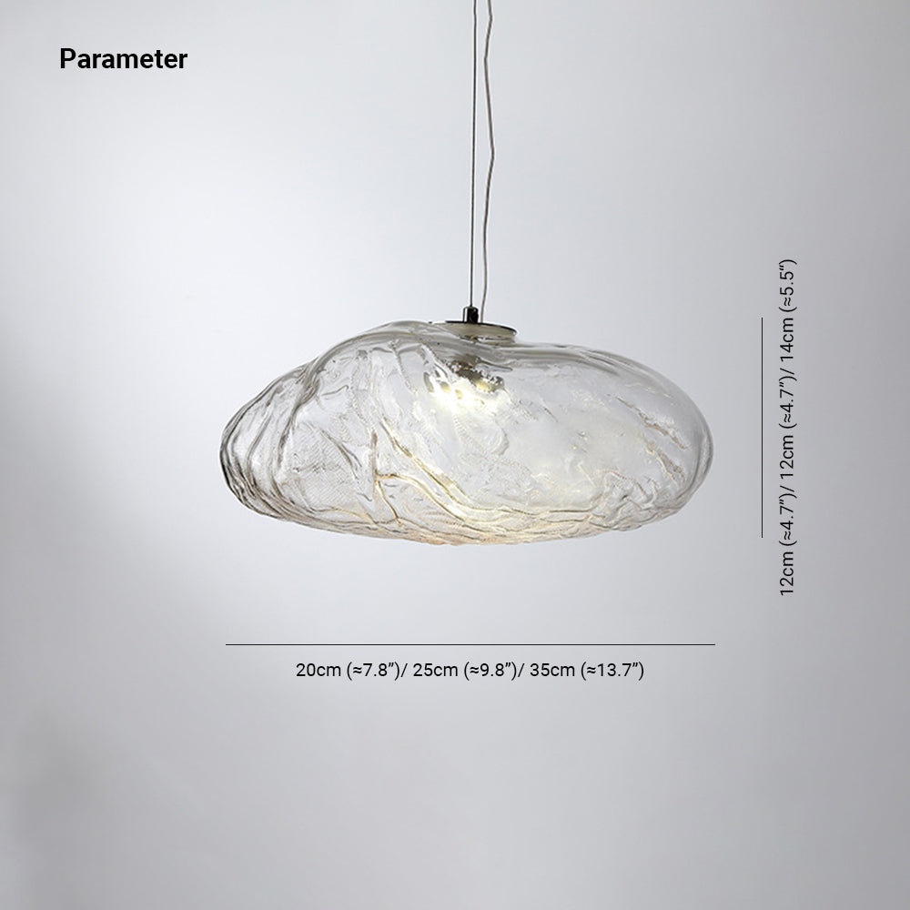 Avi Minimalist Spherical /Glass Pendant Light, 3 Color