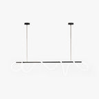 Arisha Curved & Linear Semi Flush Mount Ceiling Light