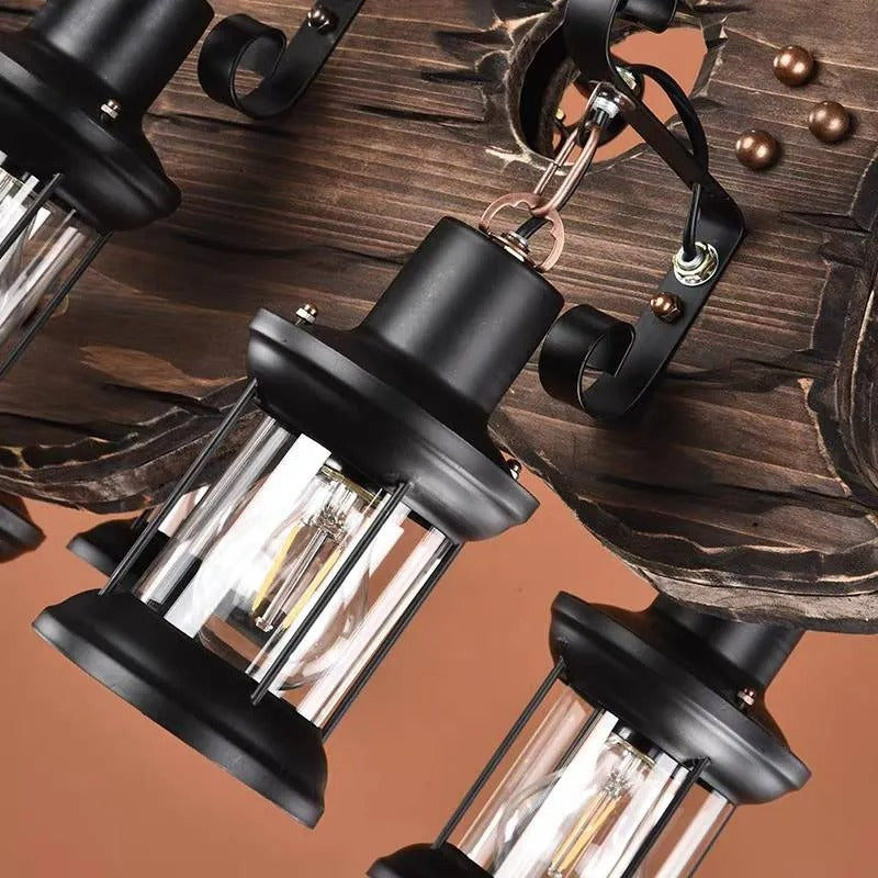 Epoch 6 Lantern Guitar Wood/ Pendant Light