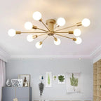 Valentina Modern Globe Bubble Flush Mount Ceiling Light