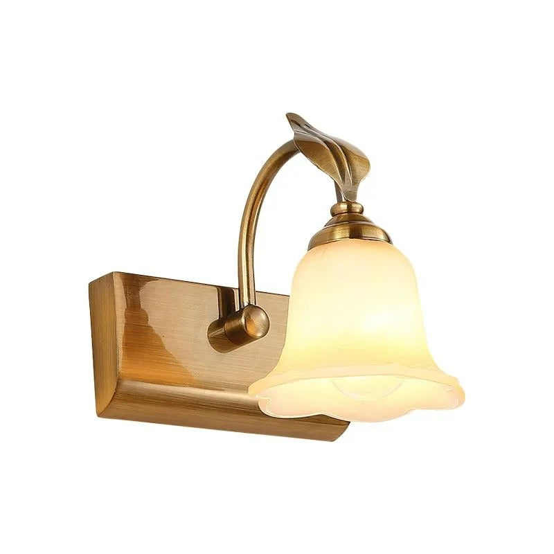 Ray Flower Mirror Front Vanity Wall Lamp, /Glass