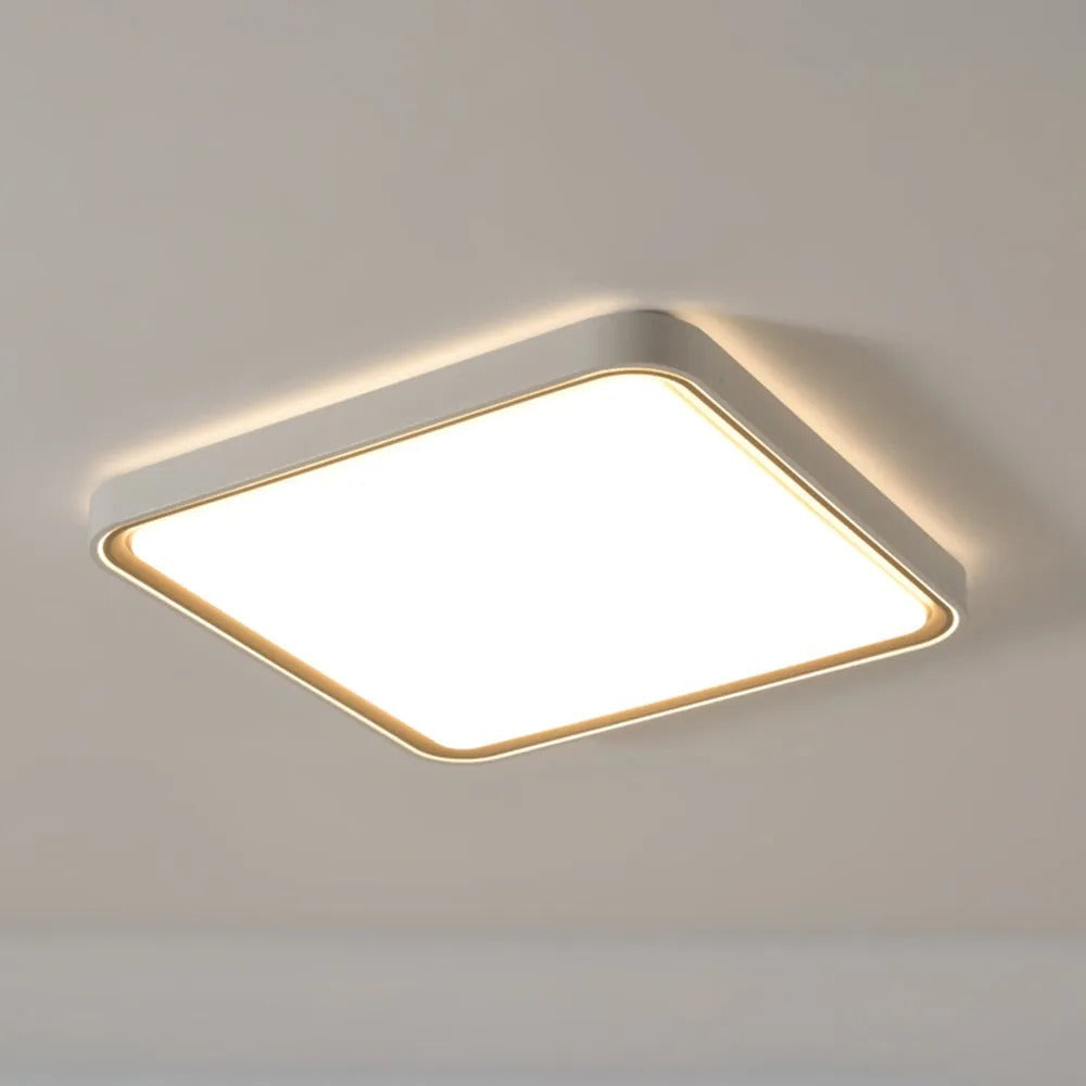 Arisha Minimalist Round Square Acrylic Flush Mount Ceiling Light