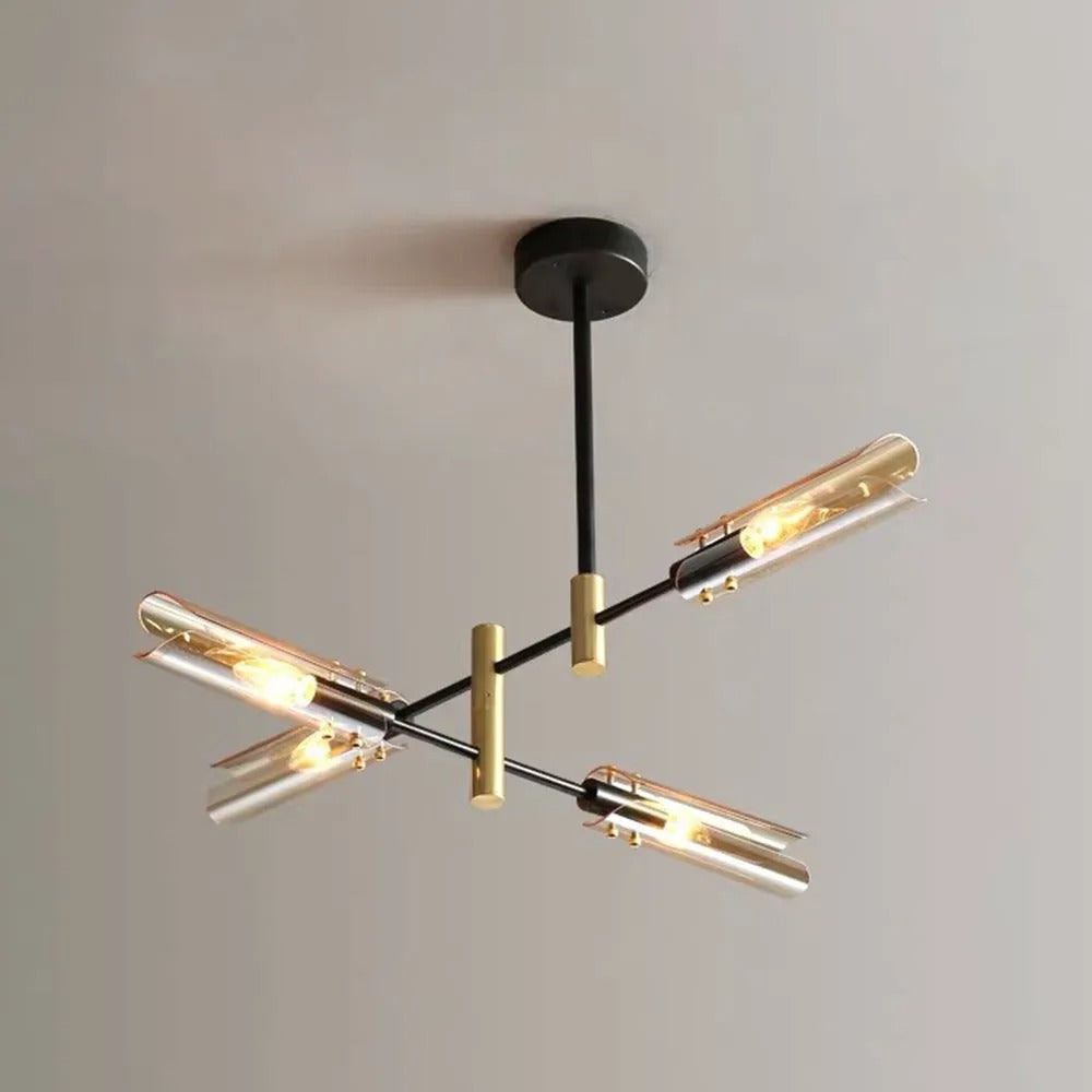 Arisha Modern /Glass Semi-Flush Mount Ceiling Light