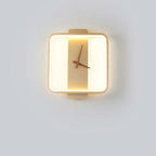 Valentina Arisha Square Clock & Acrylic Wall Lamp