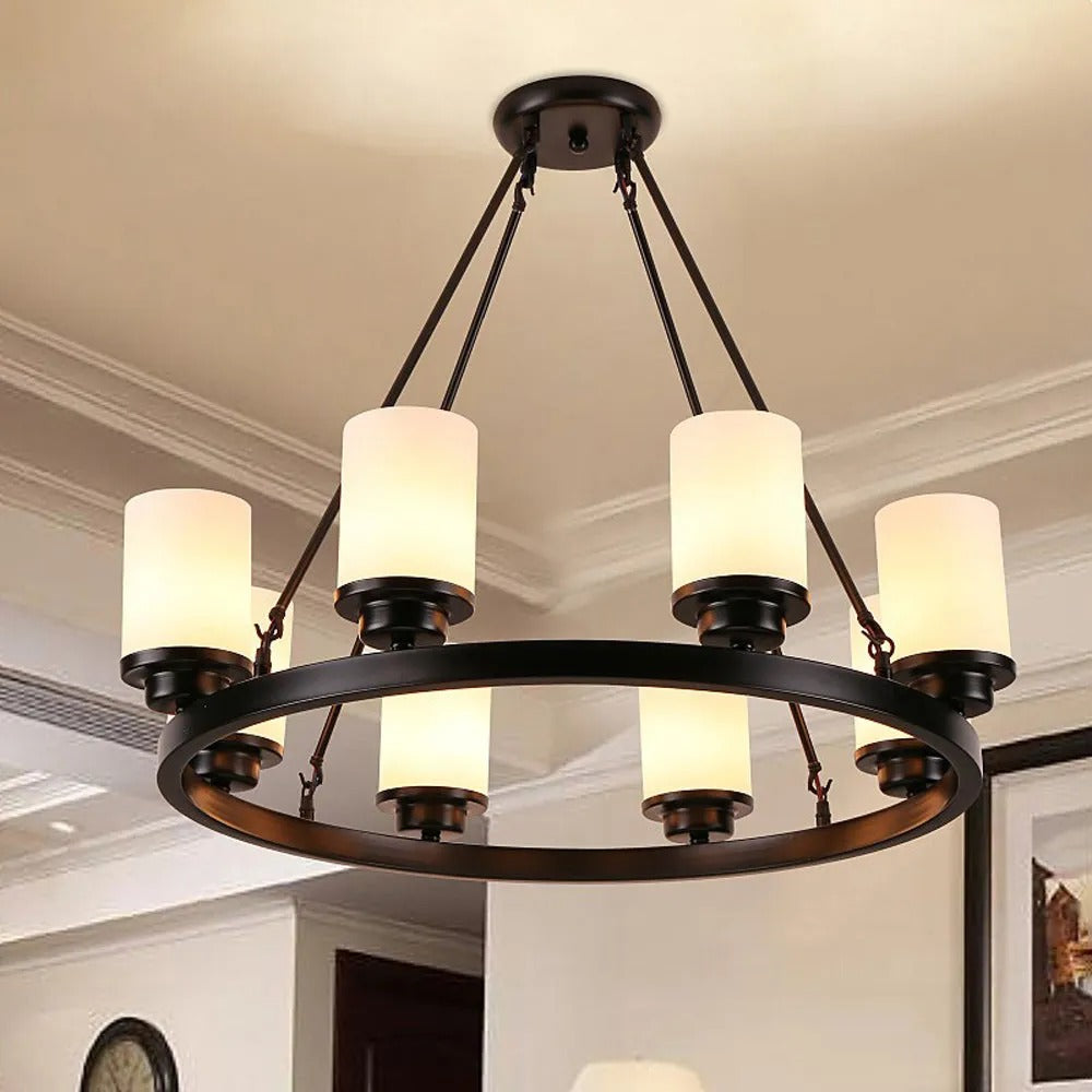 Silva Retro Glass Chandelier for Living Room