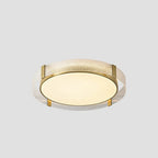 Arisha Modern Round Glass Flush Mount Ceiling Light