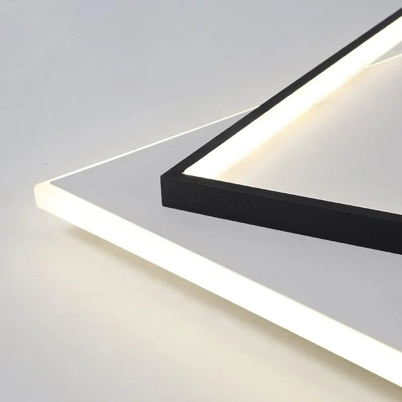 Arisha Modern Duo-Square Flush Mount Ceiling Light