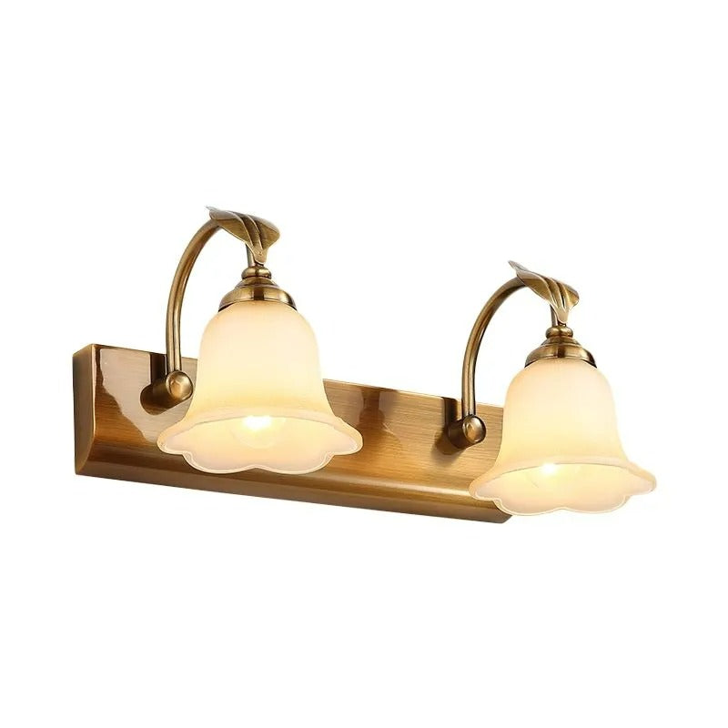 Ray Flower Mirror Front Vanity Wall Lamp, /Glass
