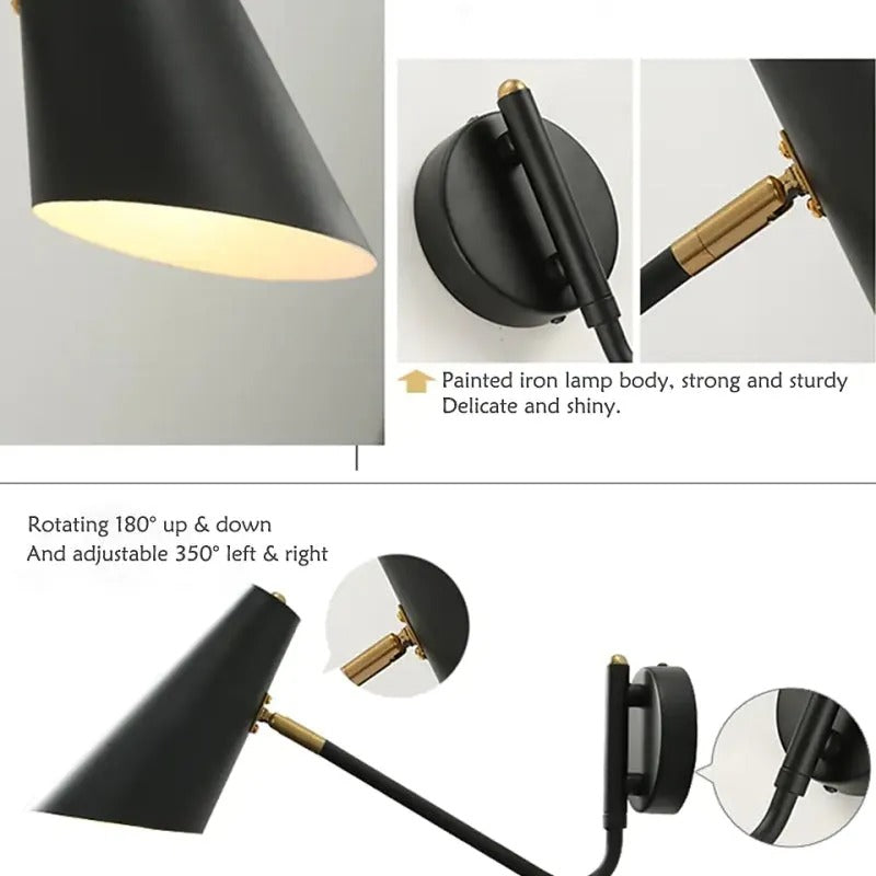 Epoch Minimalism Rotatable LED Indoor Wall Lamp Bedroom Living Room Study Room