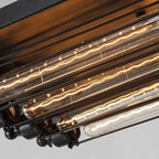 Epoch Vintage Tubed Flush Mount Ceiling Light Living Room