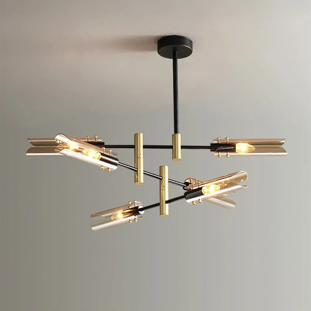 Arisha Modern /Glass Semi-Flush Mount Ceiling Light