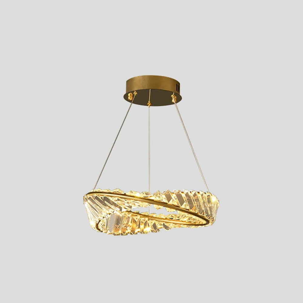 Kristy Modern Luxury Round Glass Chandelier