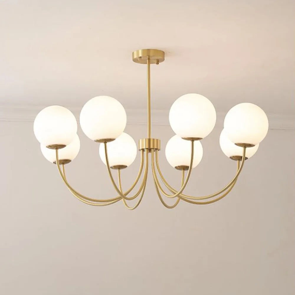Valentina Modern Ball Bubble Glass Chandelier
