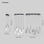 Kristy Modern Geometric Cluster Glass Pendant Light