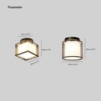 Arisha Modern & Fabric Flush Mount Ceiling Light, 2 Style