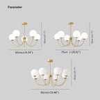 Valentina Modern Ball Bubble Glass Chandelier