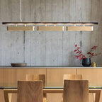 Arisha Pendant Light Rectangular Modern Brass Office
