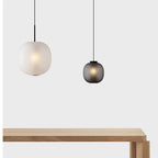 Valentina Frosted Glass Cylinder Pendant Light Sandy Glass