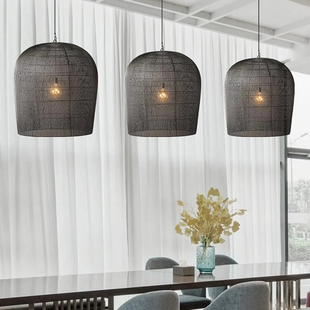 Ritta Wabi Sabi Bird Cage Rattan Pendant Light