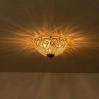 Kristy Retro LED Flush Mount Ceiling Light /Glass Living Room