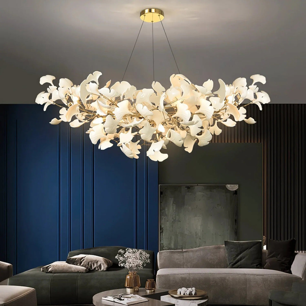 Olivia  Luxury  Chandelier Ceramics Living Room  U Arc Shape - image 7