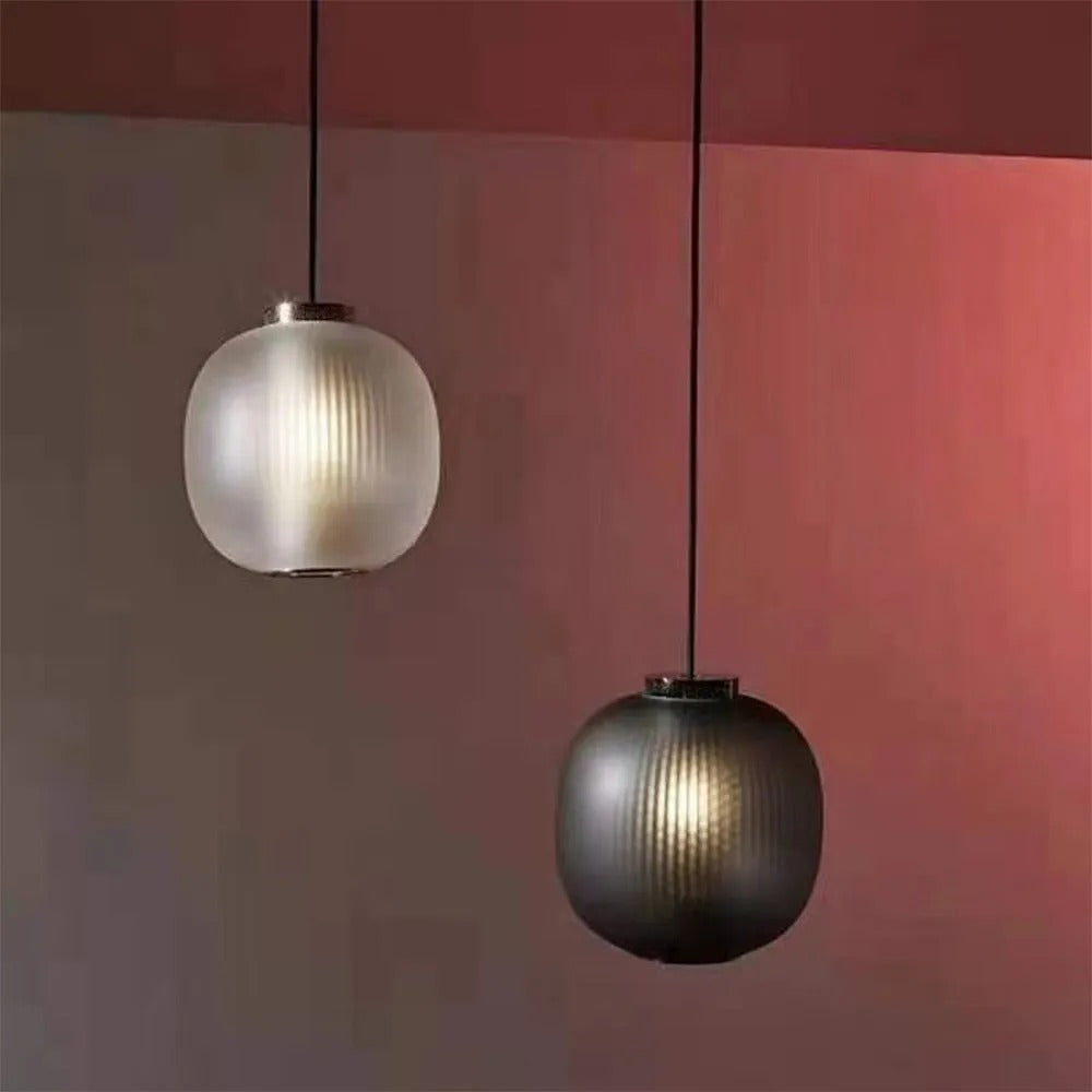 Valentina Frosted Glass Cylinder Pendant Light Sandy Glass