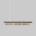 Arisha Pendant Light Rectangular Modern Brass Office