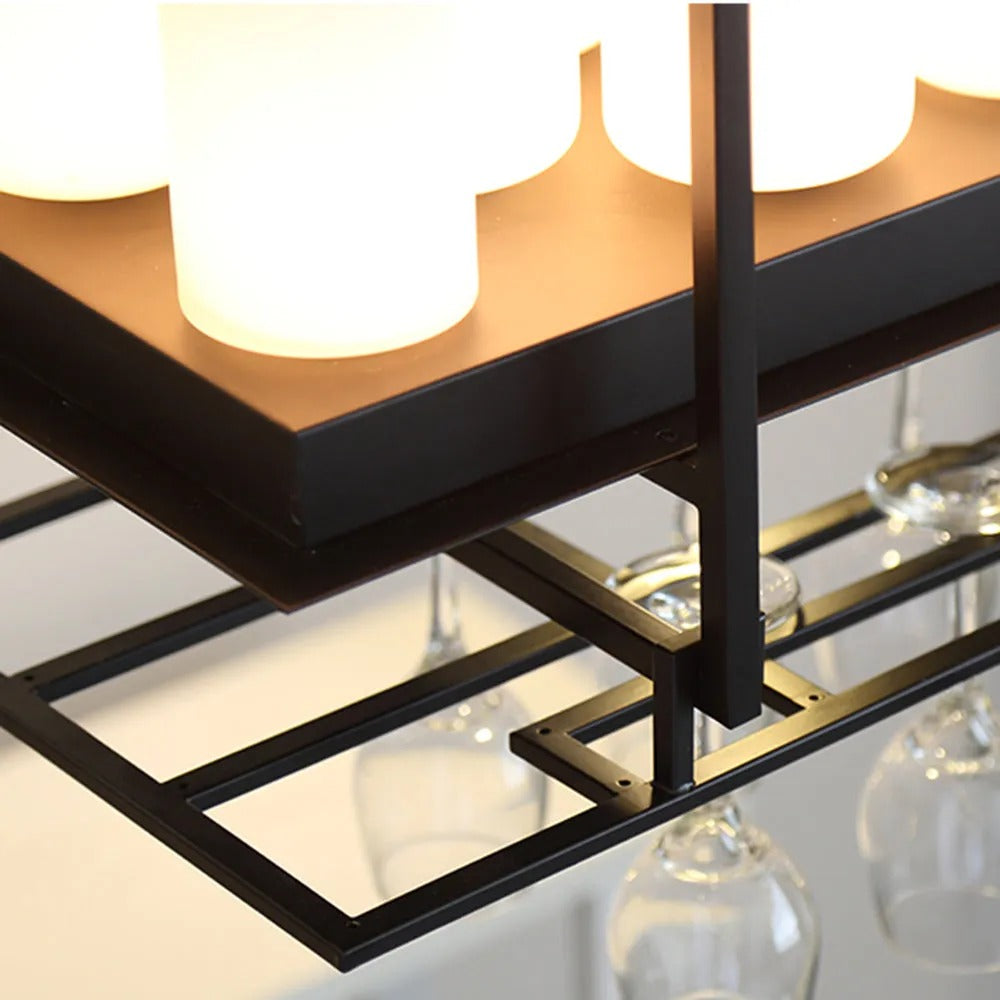 Epoch Candle Pendant Lighting for Kitchen Island Wine Glass Holder