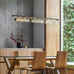 Arisha Pendant Light Rectangular Modern Brass Office