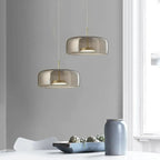 Valentina Minimalist Cylindrical /Glass Pendant Light, Kitchen