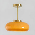 Arisha Modern Semi Flush Mount Ceiling Light, Round