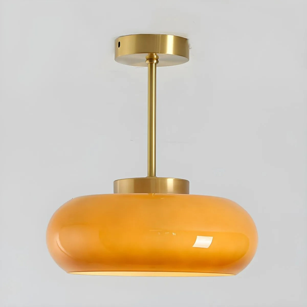 Arisha Modern Semi Flush Mount Ceiling Light, Round