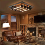 Epoch Vintage Tubed Flush Mount Ceiling Light Living Room