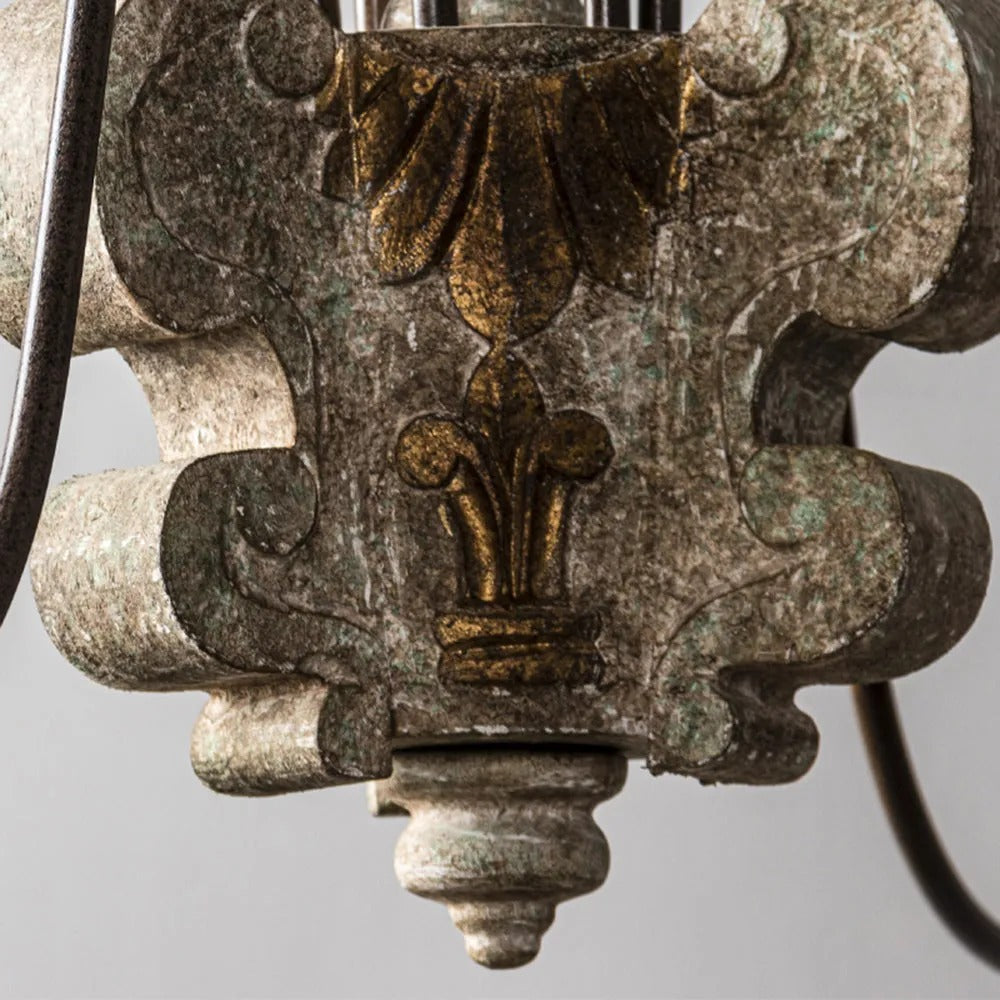 Silva Retro Design LED Chandelier Bronze Living Room