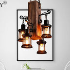 Epoch Industrial Lantern Glass Pendant Light