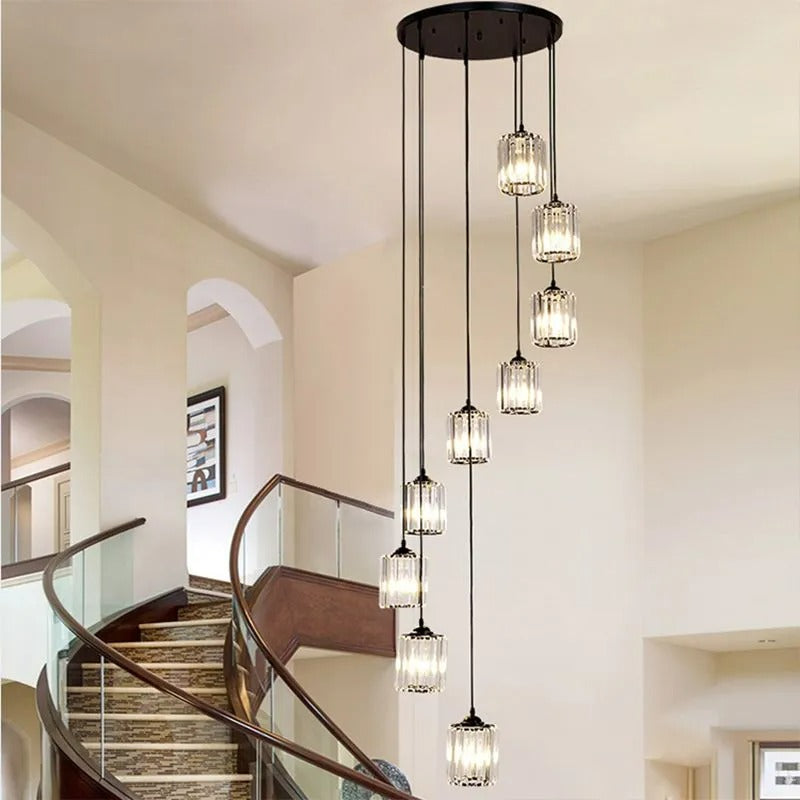Kristy Modern Minimalist Glass Chandelier Living Room