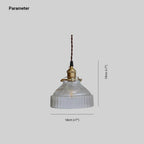 Arisha Pendant Light Dome Vintage Glass Brass Dining Room