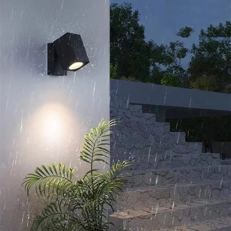 Ray Modern Outdoor Rotatable Spotlight Wall Lamp