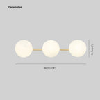 Valentina Modern Dome Bathroom & Vanity Wall Lamps, Multicolor