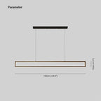 Arisha Modern Vertical Rectangular Pendant Light