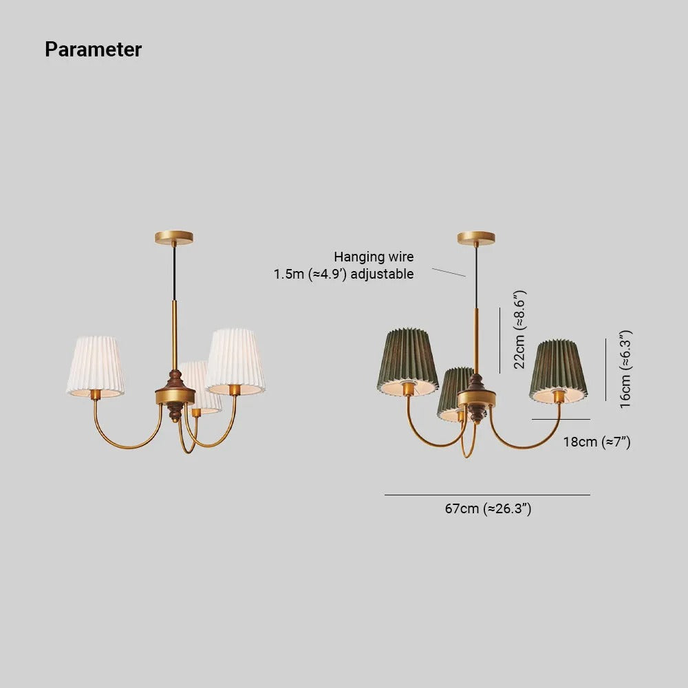Silva Modern Retro Fabric Chandelier