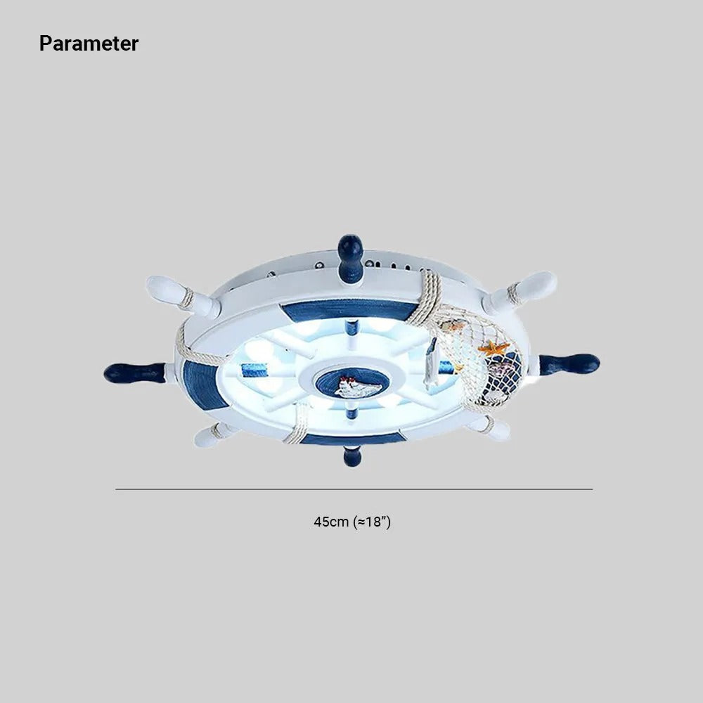 Arisha Modern Rudder Flush Mount Children Ceiling Light Bedroom