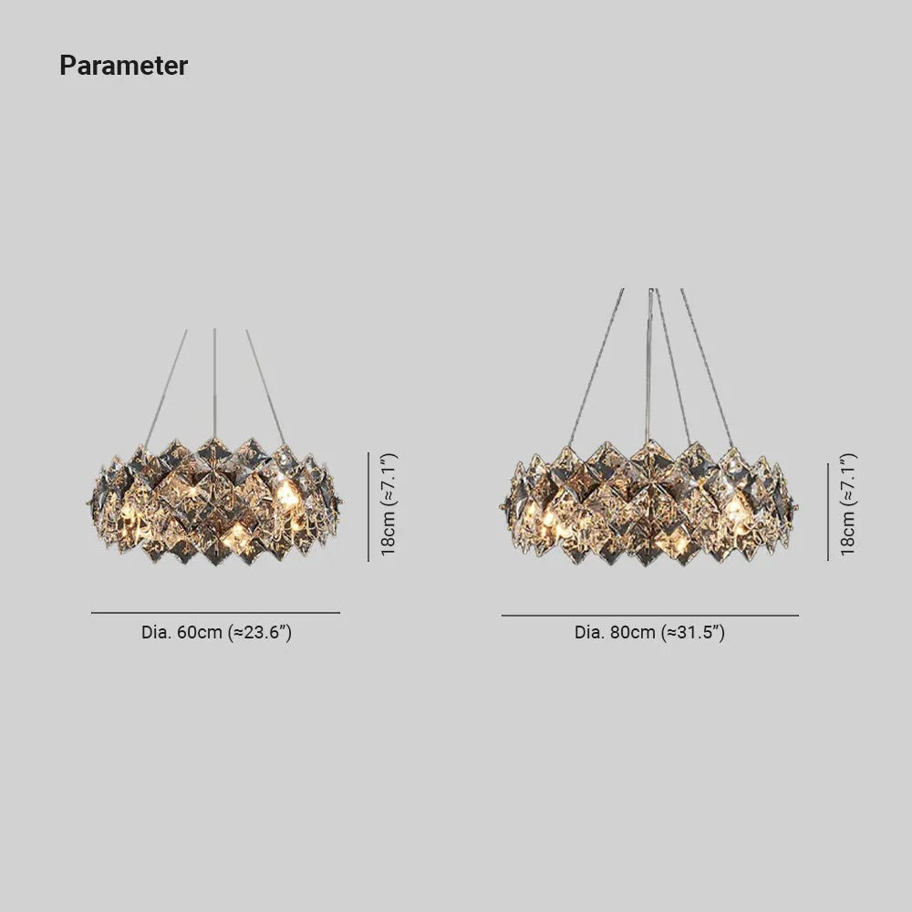 Kristy Modern Tiered Chandelier Crystal Living Room