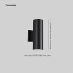 Ray Minimalist Double-headed LED Outdoor Wall Lamp Glass Garden Corridor