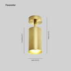 Arisha Moderno Cylinder Spotlight Background Flush Mount Ceiling Light