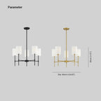 Silva Modern LED Chandelier Fabric Bedroom Living Room