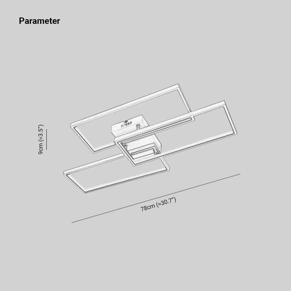 Arisha Design Rectangular Ceiling Light