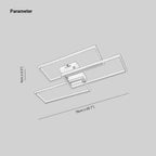 Arisha Design Rectangular Ceiling Light