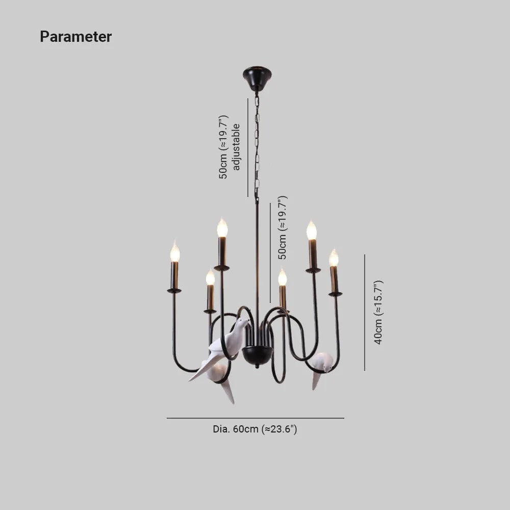 Silva Vintage Chandelier Bedroom Cafe Living Room
