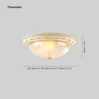 Silva Minimalist Flush Mount Ceiling Light Resin Living Room